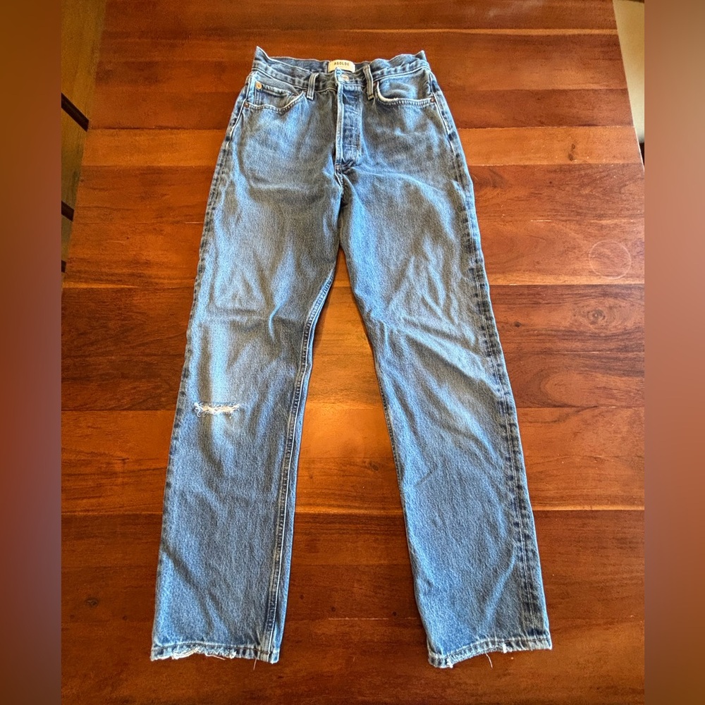 Agolde Women's Straight Leg Jeans - Light Blue